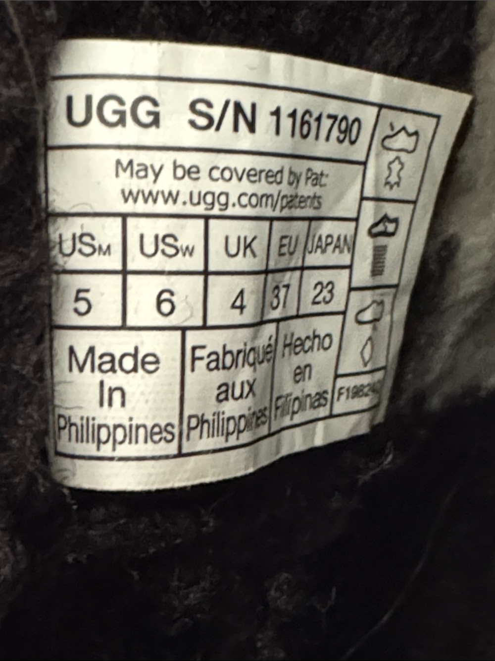 UGG All-Gender Venture Daze Ultra Mini Boot | Black | Size 6 women - Picture 8 of 8